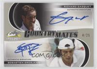 Richard Gasquet, Sebastien Grosjean [EX to NM] #/25