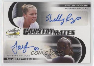 2017 Leaf Signature Series - Countrymates Dual Autos #CM-08 - Shelby Rogers, Taylor Townsend