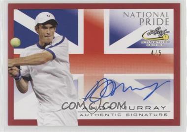 2017 Leaf Signature Series - National Pride - Red #NP-AM1 - Andy Murray /5