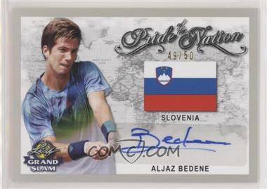 2018 Leaf Grand Slam - Pride of the Nation Autographs - Silver #PN-AB1 - Aljaz Bedene /50