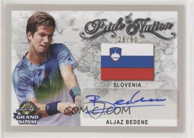 2018 Leaf Grand Slam - Pride of the Nation Autographs - Silver #PN-AB1 - Aljaz Bedene /50