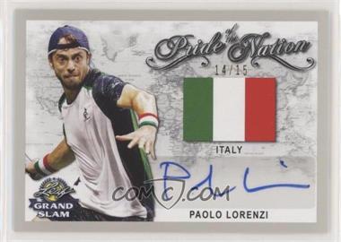 2018 Leaf Grand Slam - Pride of the Nation Autographs - Silver #PN-PL1 - Paolo Lorenzi /15