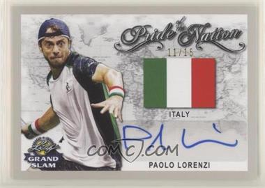 2018 Leaf Grand Slam - Pride of the Nation Autographs - Silver #PN-PL1 - Paolo Lorenzi /15