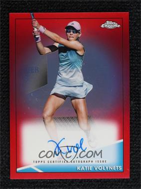2021 Topps Chrome - Autographs - Red Refractor #CA-KV - Katie Volynets /5 [EX to NM]