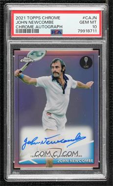 2021 Topps Chrome - Autographs #CA-JN - John Newcombe /50 [PSA 10 GEM MT]