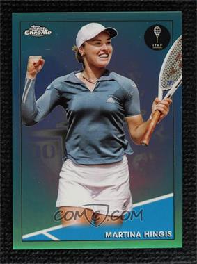 2021 Topps Chrome - [Base] - Aqua Refractor #29 - Martina Hingis /150