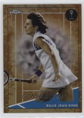 2021 Topps Chrome - [Base] - Clay Court Refractor #35 - Billie Jean King