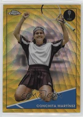 2021 Topps Chrome - [Base] - Gold Wave Refractor #42 - Conchita Martínez /50