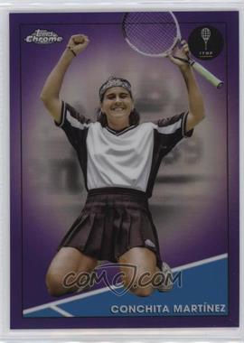 2021 Topps Chrome - [Base] - Purple Refractor #42 - Conchita Martínez /199