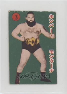 1950s Unknown Pro Wrestling Karuta - [Base] #3.2 - Hombre Montana [Good to VG‑EX]
