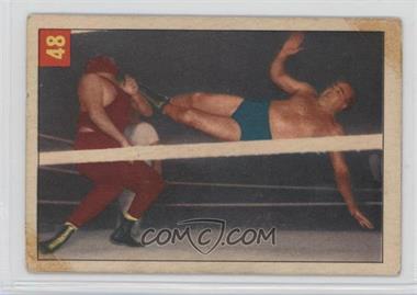 1954-55 Parkhurst Wrestling - [Base] #48 - Pat Flanagan [COMC RCR Poor]