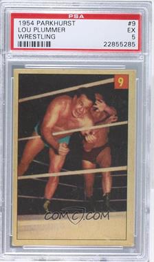 1954-55 Parkhurst Wrestling - [Base] #9 - Lou Plummer [PSA 5 EX]