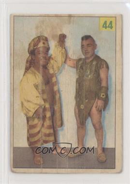 1955-56 Parkhurst Wrestling - [Base] #44 - Selassi & Little Beaver [Poor to Fair]