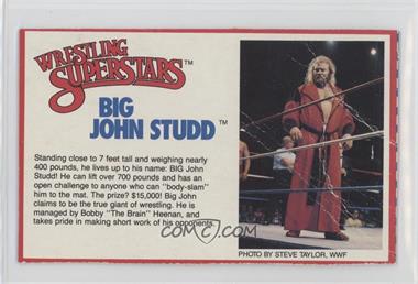 1980s Wrestling Superstars Action Figures Cards - [Base] #BIJS - Big John Studd [Poor to Fair]