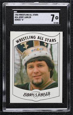 1982 Wrestling All-Stars Series A - [Base] #34 - Jerry Lawler [SGC 7 NM]