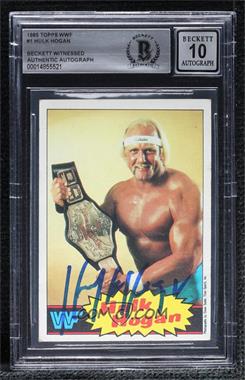 1985 Topps WWF - [Base] #1 - Hulk Hogan [BAS BGS Authentic]