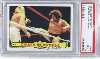 1985 Topps WWF - [Base] #48 - Andre the Giant, Big John Studd [PSA 9 MINT]