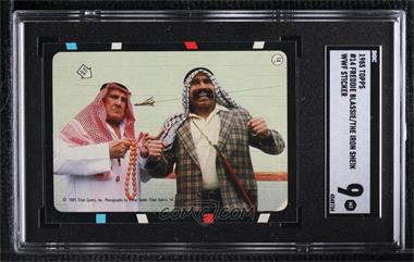 1985 Topps WWF - Stickers #14 - Iron Sheik [SGC 9 MINT]