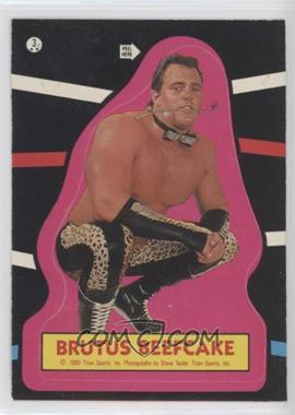 1985 Topps WWF - Stickers #3 - Brutus "The Barber" Beefcake [EX to NM]