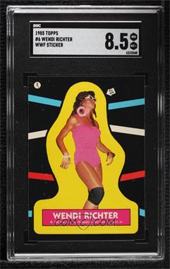 1985 Topps WWF - Stickers #6 - Wendi Richter [SGC 8.5 NM/Mt+]