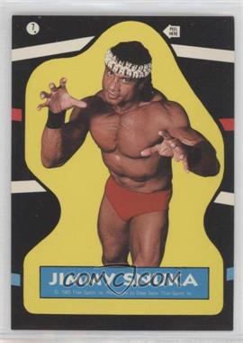 1985 Topps WWF - Stickers #7 - Jimmy Snuka [EX to NM]