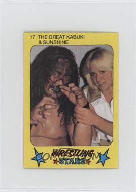 1986 Monty Gum Super Wrestling Stars - [Base] #17 - The Great Kabuki, Sunshine