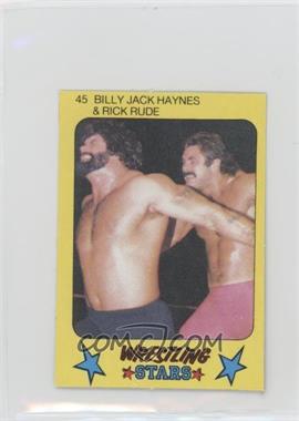 1986 Monty Gum Super Wrestling Stars - [Base] #45 - Billy Jack Haynes, Rick Rude