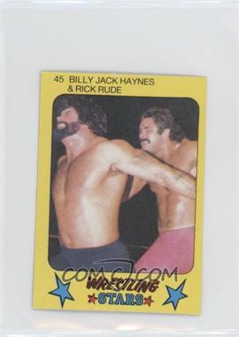 1986 Monty Gum Super Wrestling Stars - [Base] #45 - Billy Jack Haynes, Rick Rude