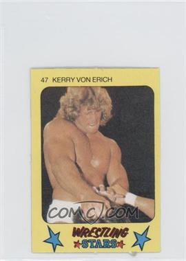 1986 Monty Gum Super Wrestling Stars - [Base] #47 - Kerry Von Erich