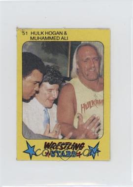 1986 Monty Gum Super Wrestling Stars - [Base] #51 - Hulk Hogan, Muhammad Ali