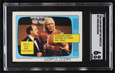 1986 Scanlens/Topps WWF - [Base] #57 - Hulk Hogan, Gene Okerlund [SGC 6 EX/NM]