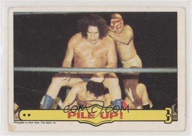 1986 Titan Sports WWF - [Base] #50 - Pile Up! [EX to NM]