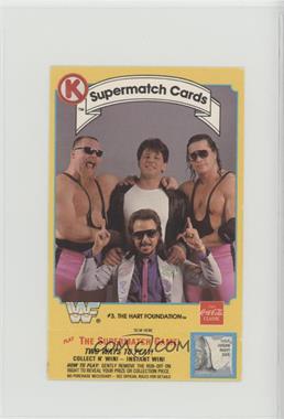 1987 Circle K WWF Supermatch Game - [Base] #3 - Jim "The Anvil" Neidhart, Bret Hart, Jimmy Hart [Noted]