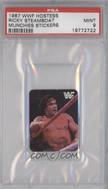 1987 Hostess Munchies WWF Wrestlemania Stickers - [Base] #_RIST - Ricky "The Dragon" Steamboat [PSA 9 MINT]