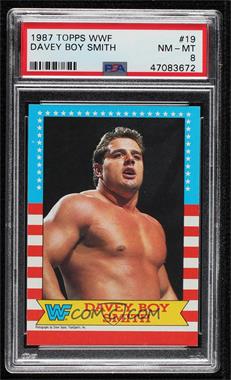 1987 Topps WWF - [Base] #19 - Davey Boy Smith [PSA 8 NM‑MT]