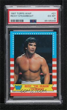 1987 Topps WWF - [Base] #21 - Ricky "The Dragon" Steamboat [PSA 6 EX‑MT]