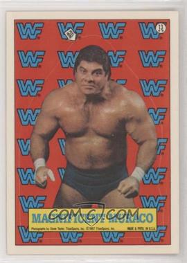 1987 Topps WWF - Stickers #13 - Don Muraco