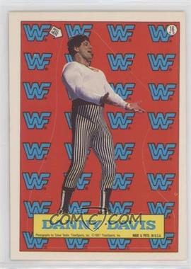 1987 Topps WWF - Stickers #16 - Danny Davis