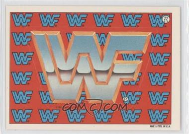 1987 Topps WWF - Stickers #22 - WWF Logo