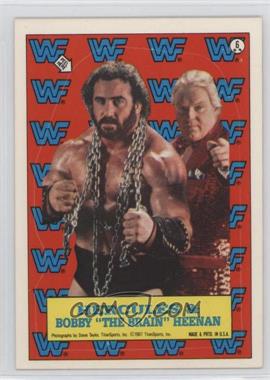 1987 Topps WWF - Stickers #6 - Hercules, Bobby Heenan