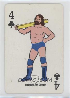 1988 WWF Super Stars Playing Cards - [Base] #4C - Hacksaw Jim Duggan [Good to VG‑EX]