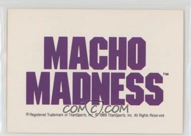 1989 Classic WWF - [Base] #155 - Macho Madness