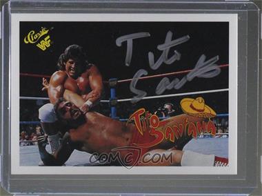 1990 Classic WWF - [Base] #115 - Tito Santana [Leaf Authentics COA Sticker]