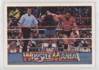 1990 Classic WWF The History of Wrestlemania - [Base] #63 - Wrestlemania IV (Hercules, Ultimate Warrior)