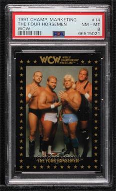 1991 Championship Marketing WCW - [Base] #14 - The Four Horsemen [PSA 8 NM‑MT]