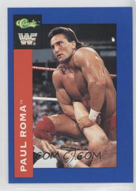 1991 Classic WWF Superstars - [Base] #81 - Paul Roma