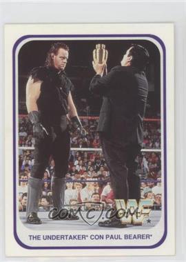 1991 Merlin WWF - [Base] - Italian #120 - Undertaker with Paul Bearer