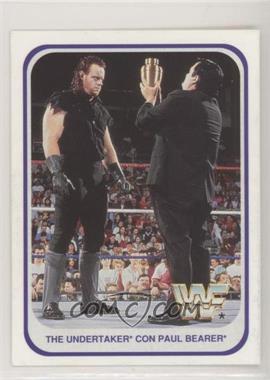 1991 Merlin WWF - [Base] - Italian #120 - Undertaker with Paul Bearer