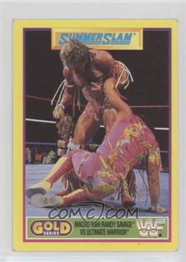 1992 Merlin Gold Series WWF Series 2 - [Base] #4 - Summer Slam - Randy Savage, Ultimate Warrior