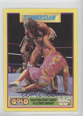 1992 Merlin Gold Series WWF Series 2 - [Base] #4 - Summer Slam - Randy Savage, Ultimate Warrior